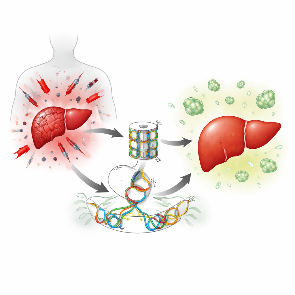 Figure 1. Damage quiets a genetic brake so the liver can regrow, turning a failing organ back toward health.