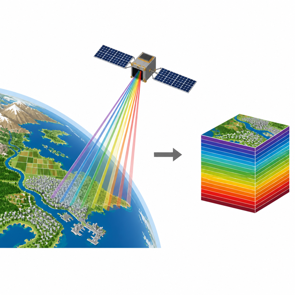 Figure 1. Small satellite captures rich color snapshots of Earth to reveal detailed surface information in a single shot.