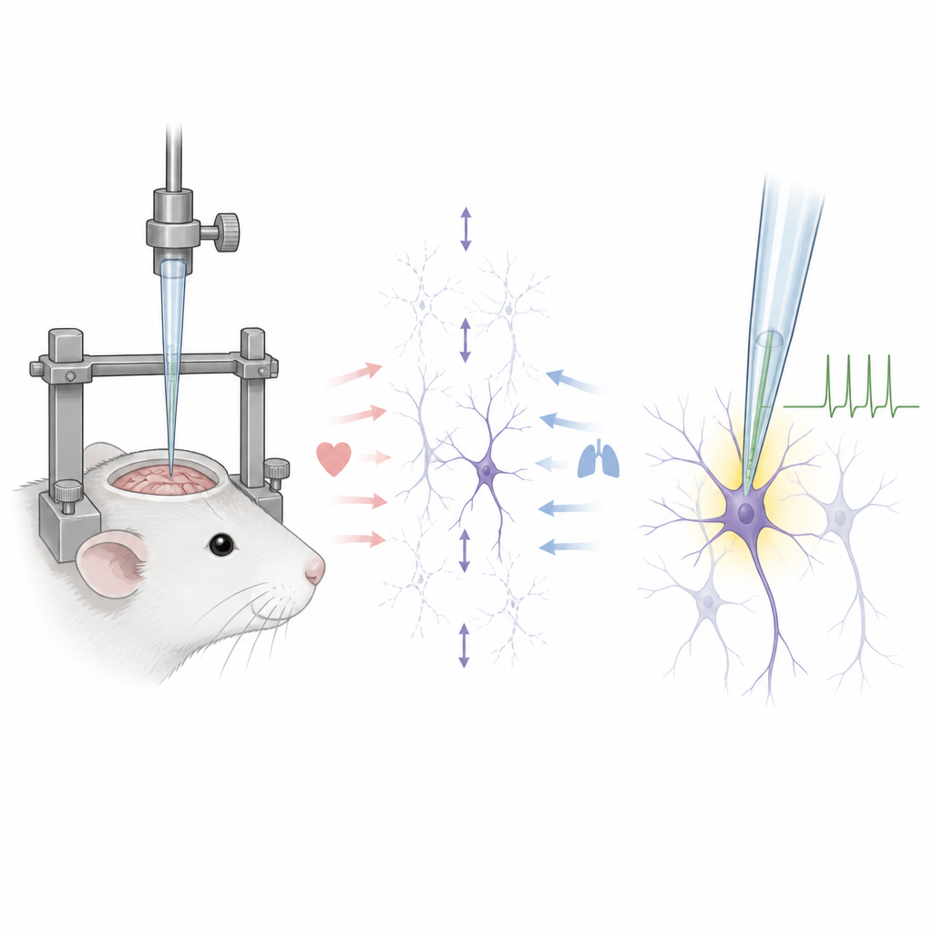 Figure 1. Come un robot traccia le cellule cerebrali in movimento per effettuare registrazioni elettriche stabili di singole cellule in animali viventi.