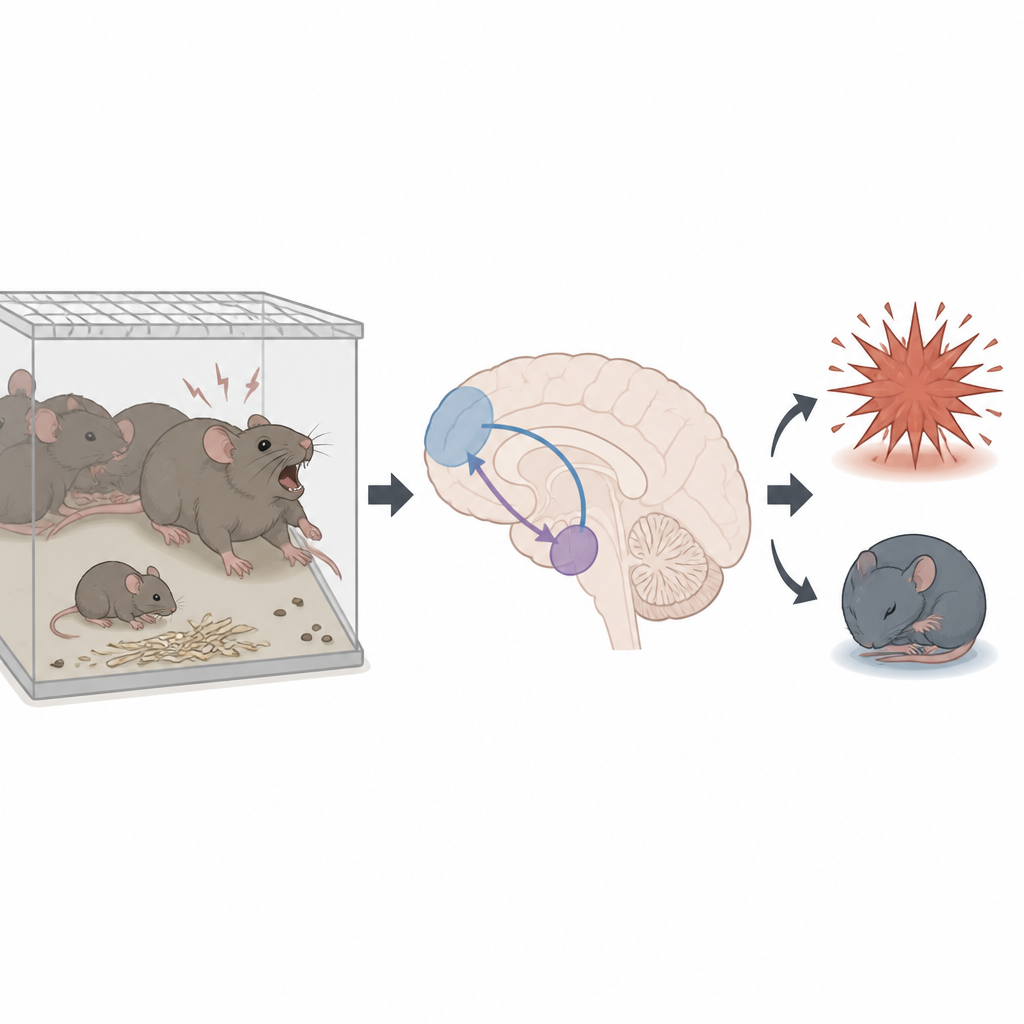 Figure 1. Wie frühkindlicher Stress die Kommunikation zwischen Emotions- und Kontrollzentren im Gehirn im Verlauf der Entwicklung verändert.