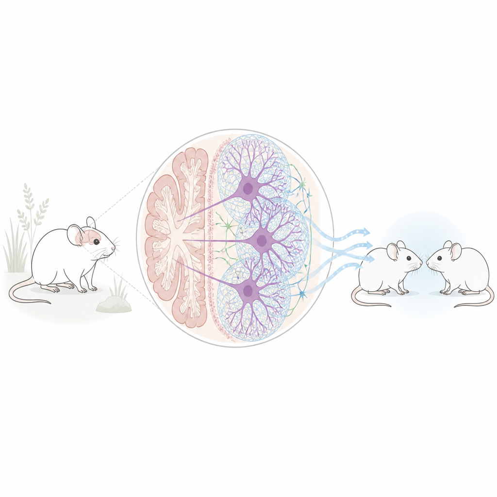 Figure 1. Hoe beschermende netten rond cerebellaire neuronen muizen helpen normaal sociaal gedrag te vertonen