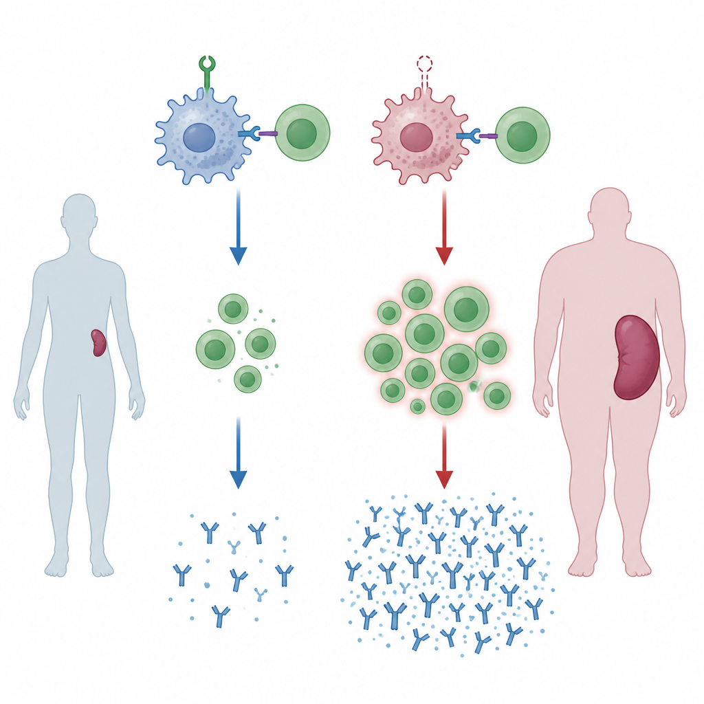 Figure 1. Hoe een verborgen schakel in macrofagen helpt te voorkomen dat immuunreacties uit de hand lopen.