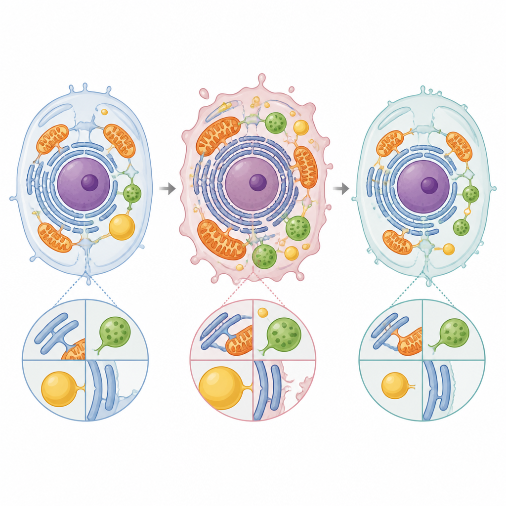Figure 1. How close contacts between cell compartments rewire cancer cell behaviour and treatment response.