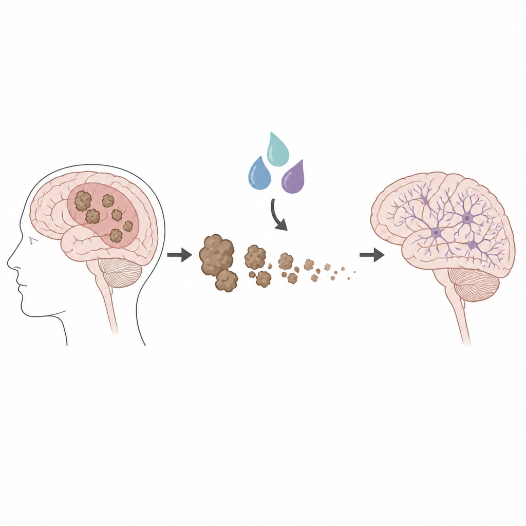 Figure 1. Brain hormone–like drug helps reduce toxic deposits and protect memory in Alzheimer’s models.