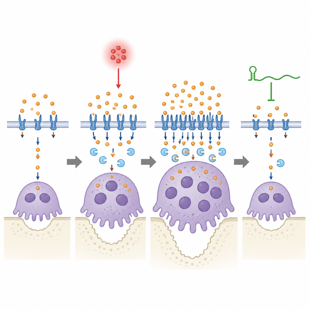 Figure 2. Hoe een regulerend RNA ijzer-gedreven botetende cellen temt tijdens tandvleesontsteking