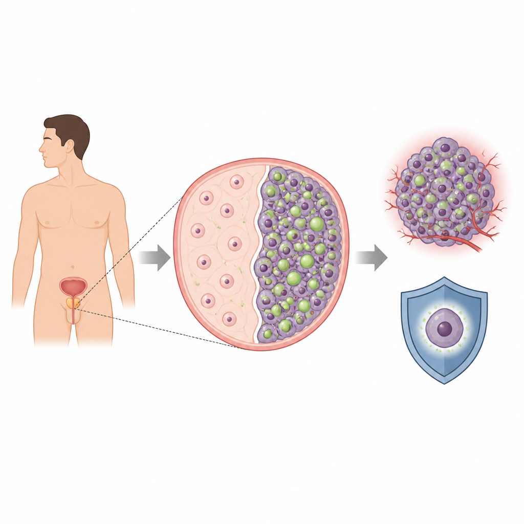 Figure 1. 脂肪貯蔵の再配線が一部の前立腺腫瘍の成長とストレス抵抗を助ける仕組み。