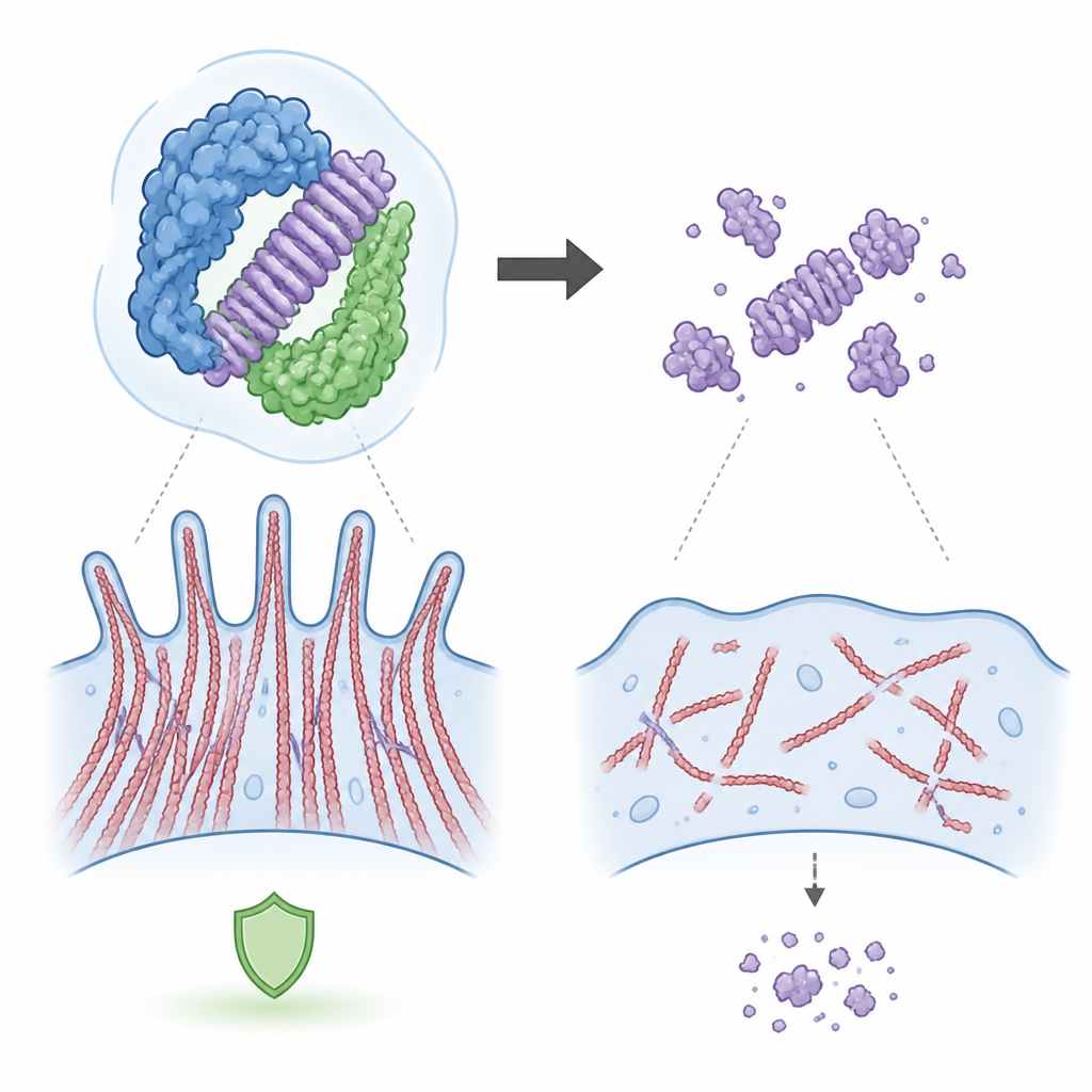 Figure 2. How ARHGAP21 and a chaperone protein shield filamin A, strengthening cancer cell skeletons to aid movement.