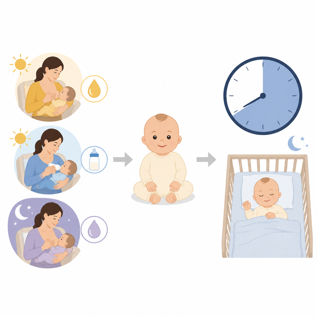 Figure 1. Erken beslenme tercihleri ile bir yaşındaki bebeklerin günlük uyku süreleri arasındaki bağlantı.