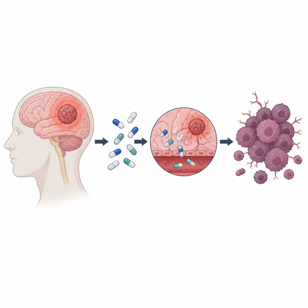 Figure 1. How brain tumor cells survive chemotherapy and cause glioblastoma treatment to fail