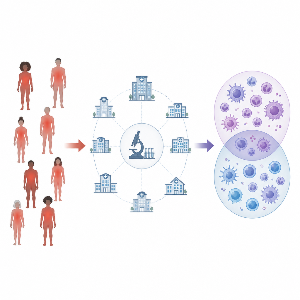 Figure 1. Adultos con fiebre recurrente inexplicada comparten un patrón inmunitario que se solapa con una enfermedad inflamatoria conocida.