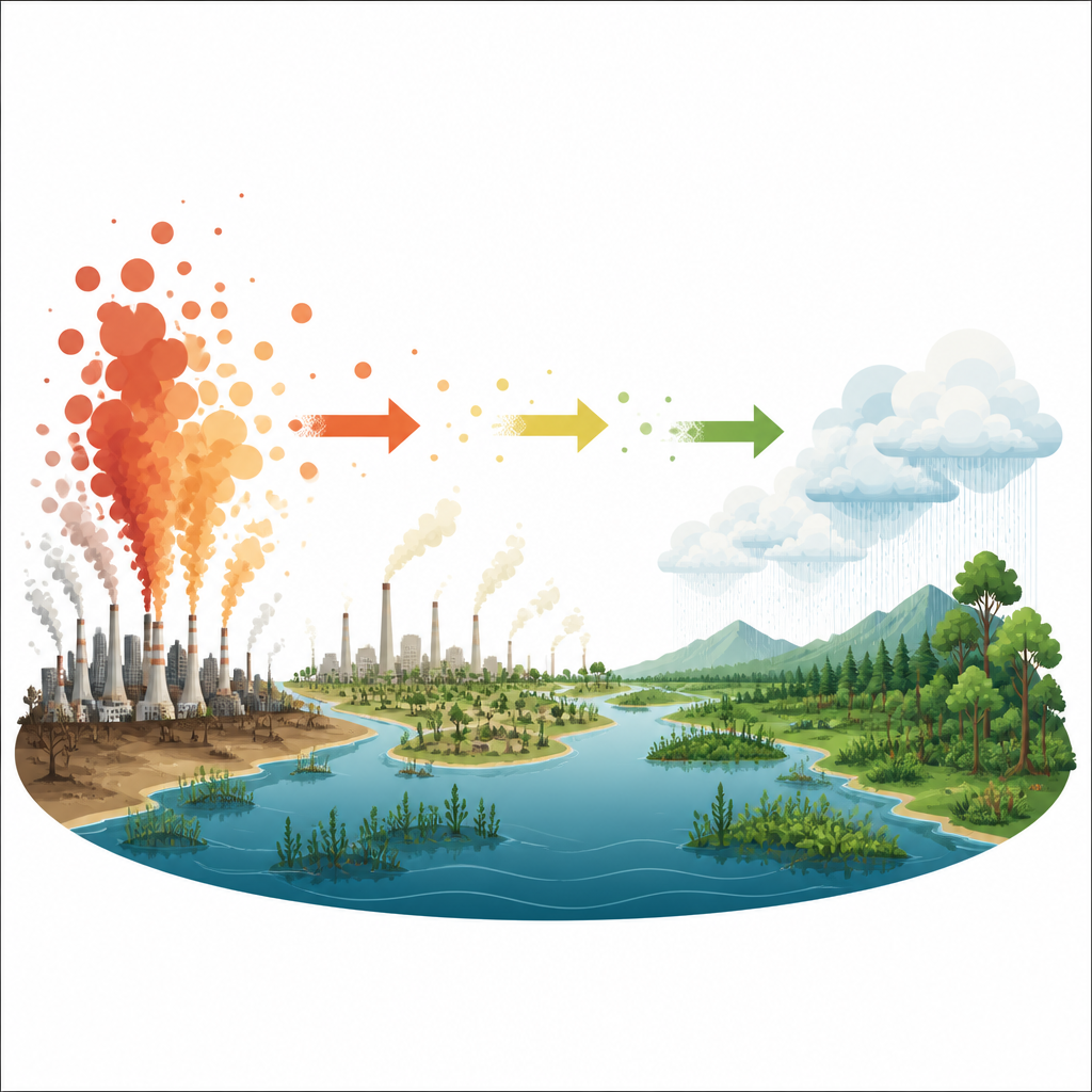 Figure 1. Come ridurre e poi invertire le emissioni di CO2 rimodella le future precipitazioni e la disponibilità idrica sulle terre emerse.