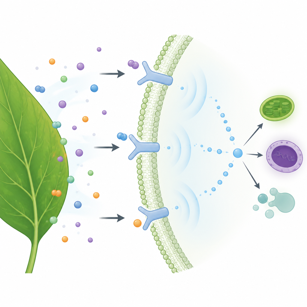 Figure 1. How plant cell surface sensors turn outside oxidative stress into internal calcium signals
