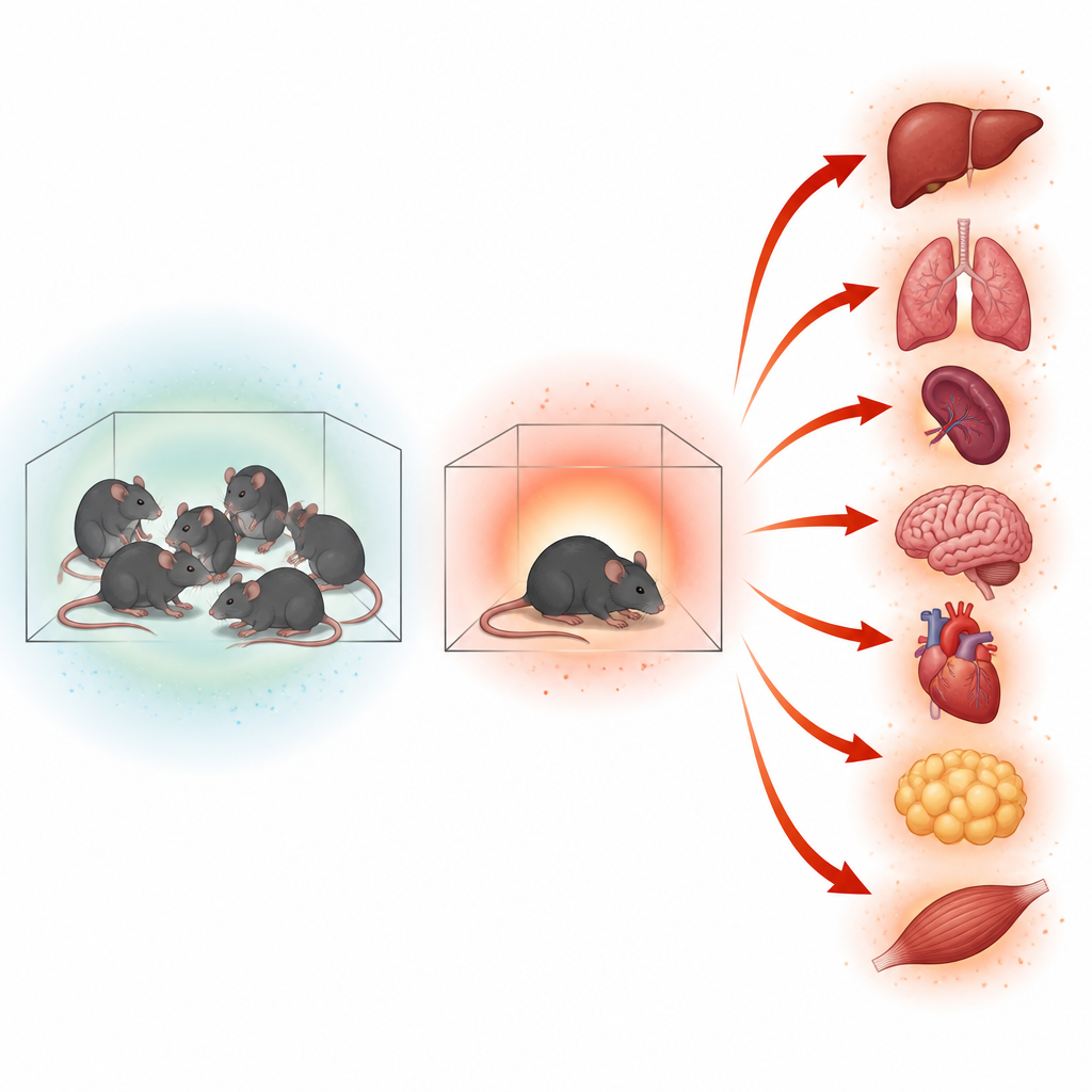 Figure 1. Social isolation in old age can inflame key organs in the body even when standard blood tests look normal.