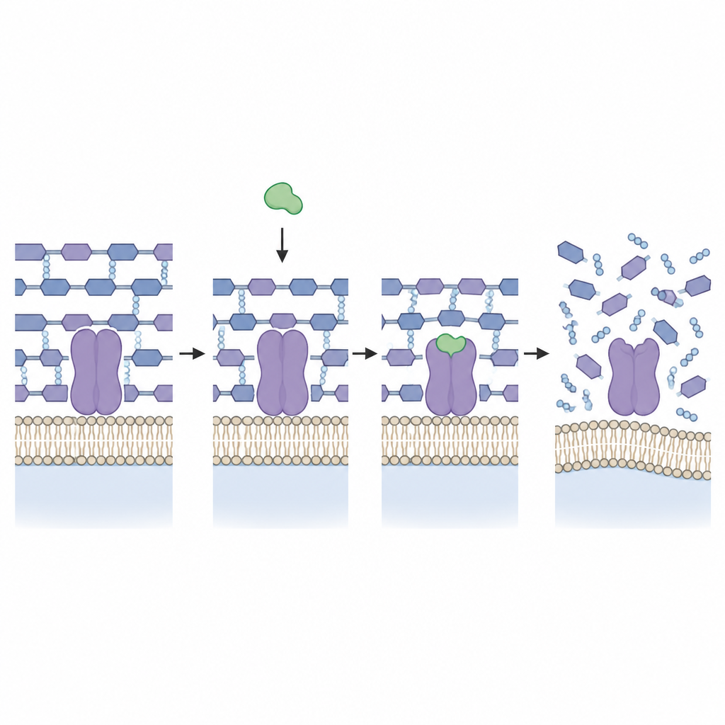 Figure 2. Boron based molecule binds a key bacterial wall protein and breaks drug resistant gonorrhoea cells apart.