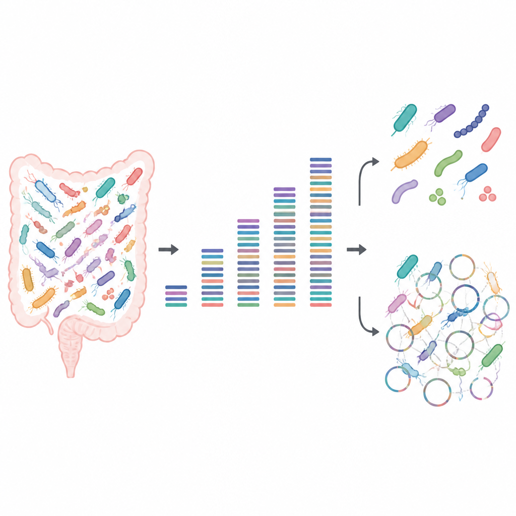 Figure 1. Ile danych DNA z mikrobiomu wystarczy, by zobaczyć społeczność wyraźnie, nie marnując zasobów