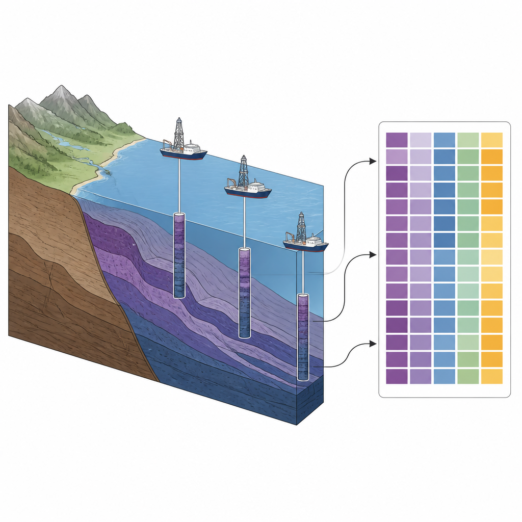 Figure 1. Cómo las rocas del fondo marino perforadas frente a Noruega revelan la gran historia volcánica de la apertura del Océano Atlántico.