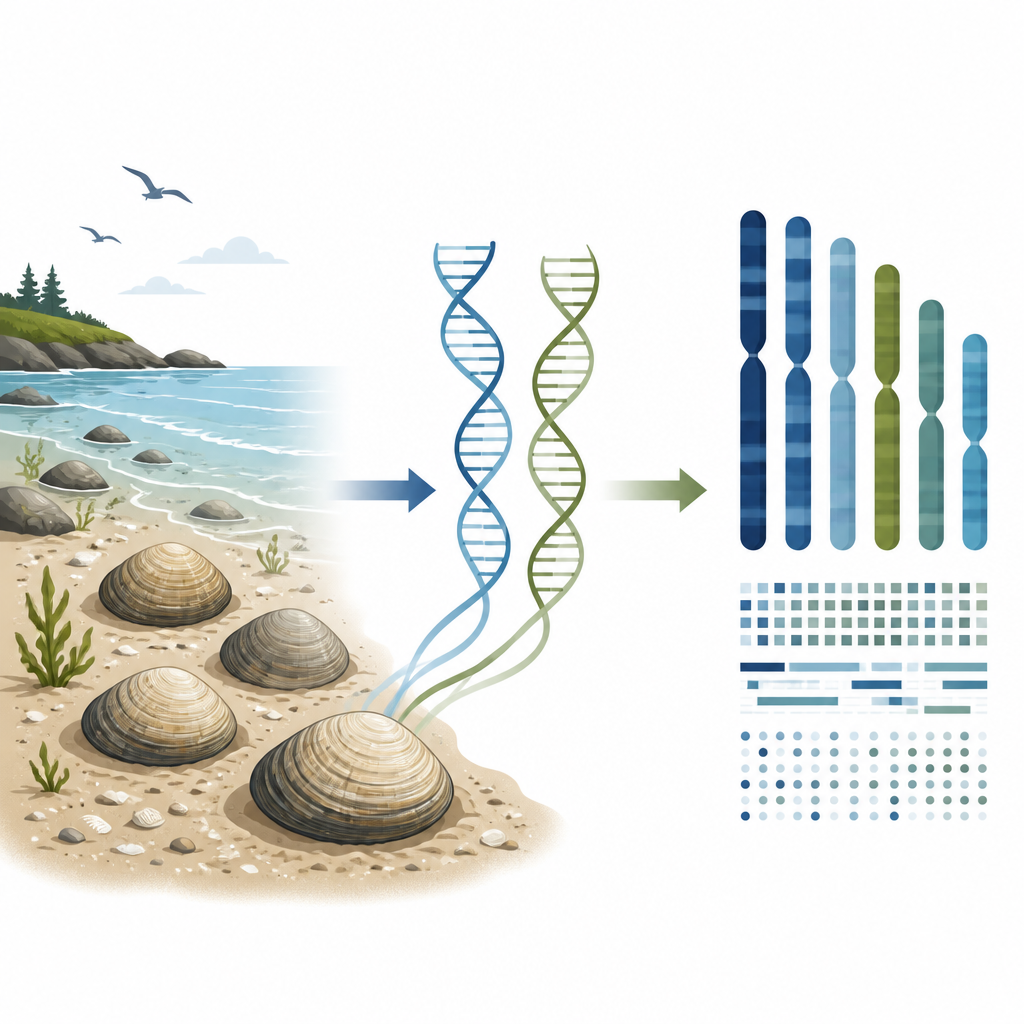 Figure 1. من قلانق الشاطئ إلى خرائط DNA كاملة توضح كيف تُفك شفرة مخططاتها الوراثية.