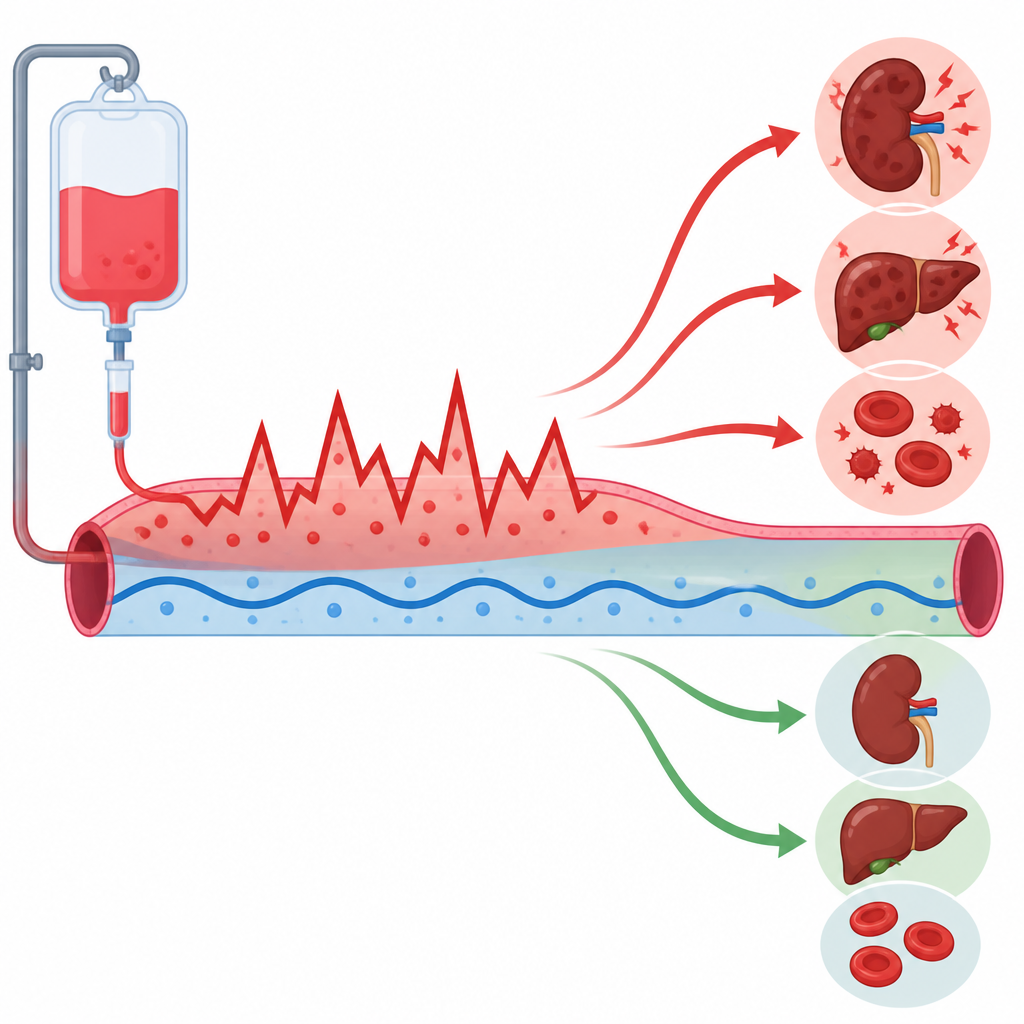 Figure 2. Keeping vancomycin levels in a safe range helps protect kidneys, liver, and blood cells during ICU treatment.