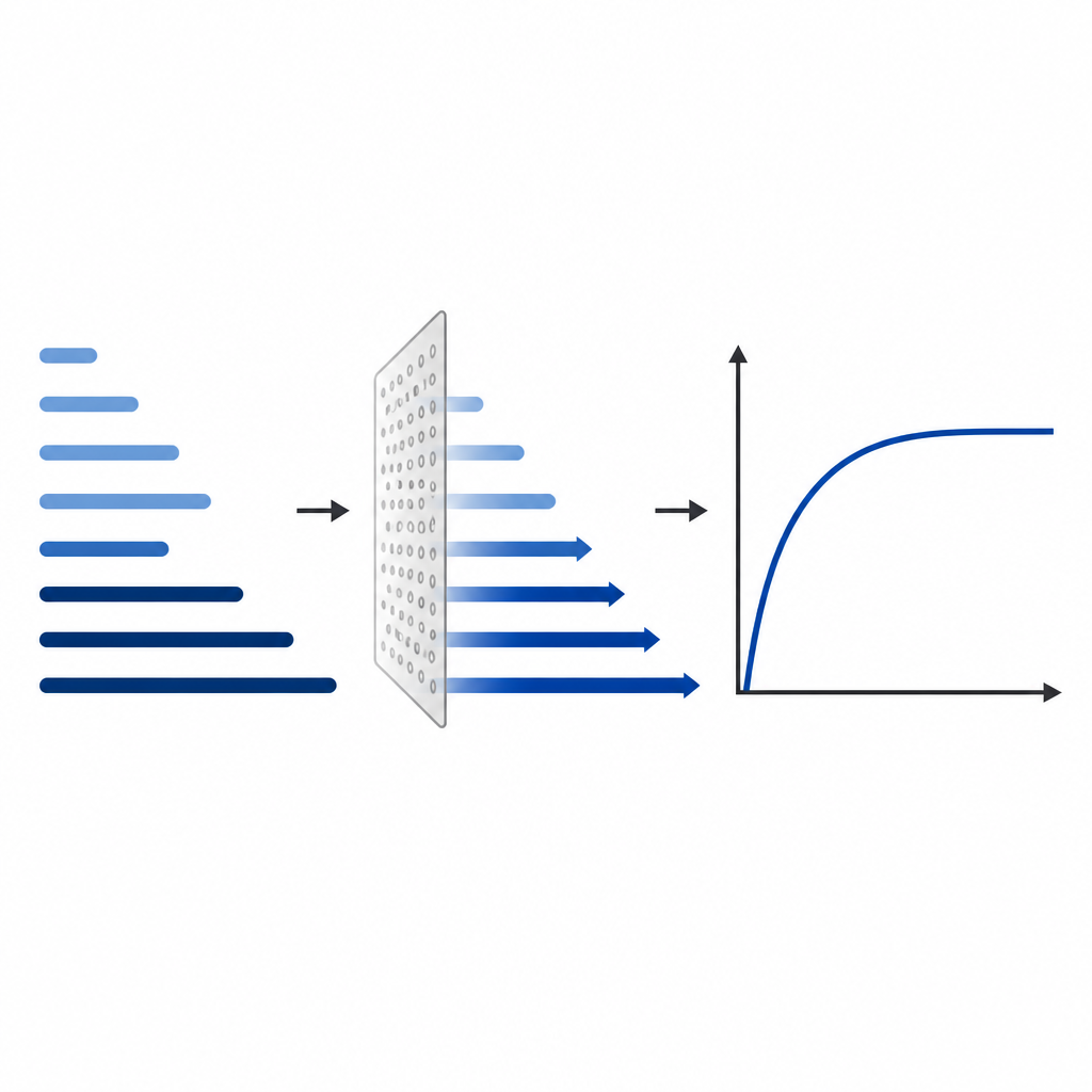 Figure 2. Cómo otorgar más peso a los tiempos de remisión más largos moldea la curva de riesgo a lo largo del tiempo.
