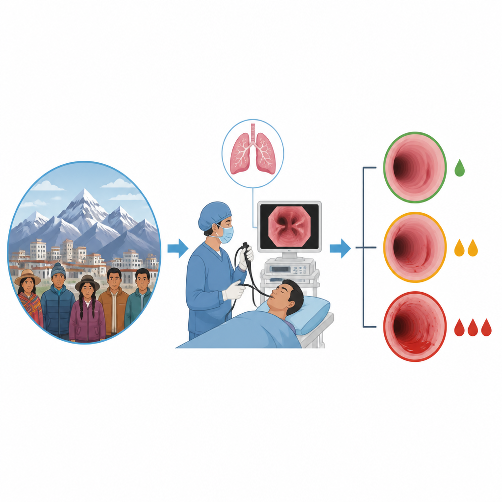Figure 1. Cómo una prueba con cámara pulmonar puede causar sangrado y qué pacientes corren más riesgo en gran altitud