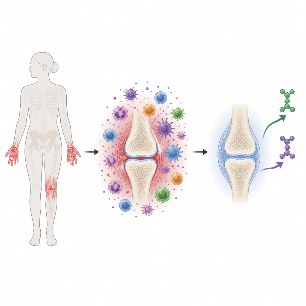 Figure 1. Wie Signale von Immunzellen im Gelenk rheumatoide Arthritis erkennen und eine frühere Diagnose ermöglichen können