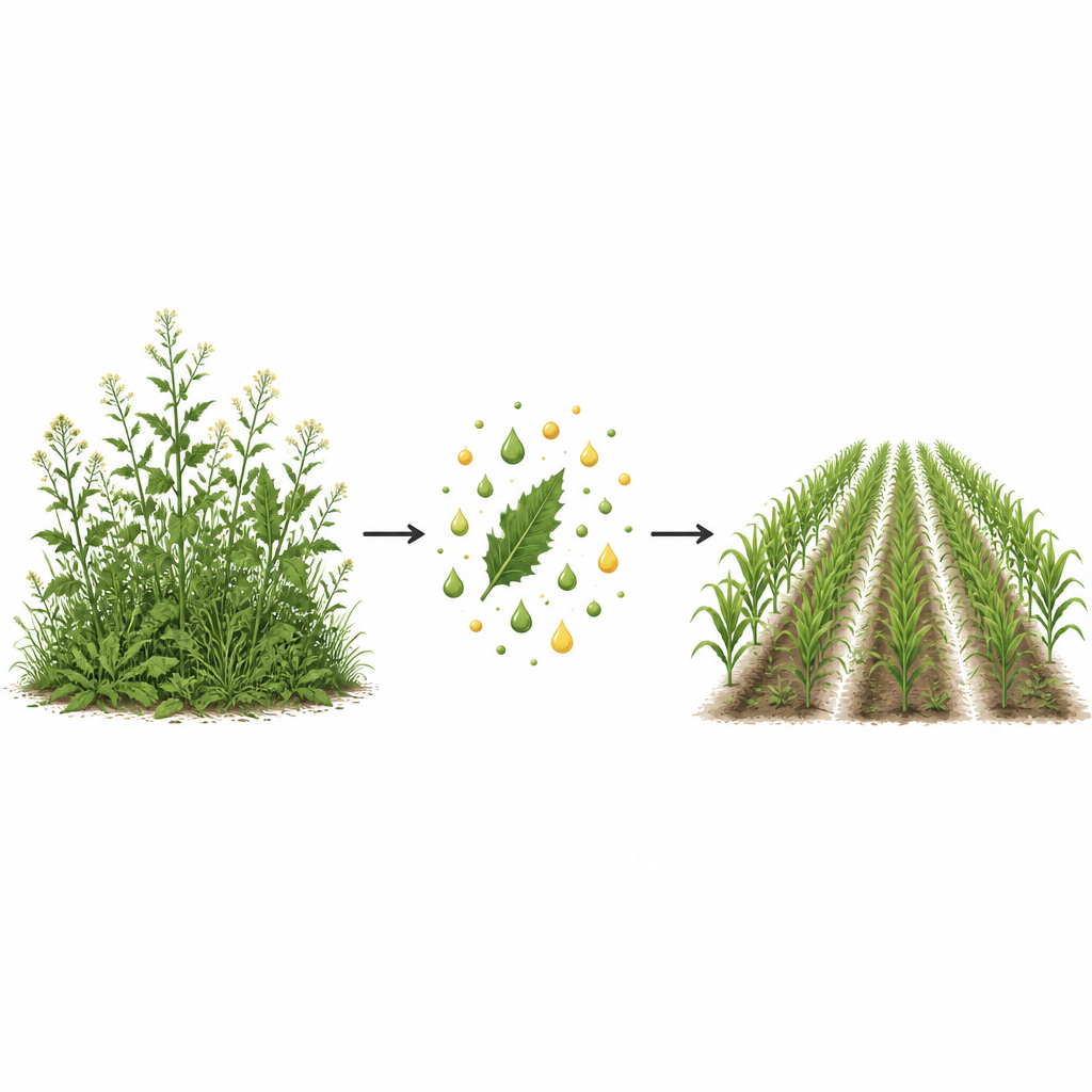Figure 1. Invasieve struikmint levert natuurlijke chemicaliën die boeren kunnen helpen onkruid te beheersen met minder synthetische bespuitingen.