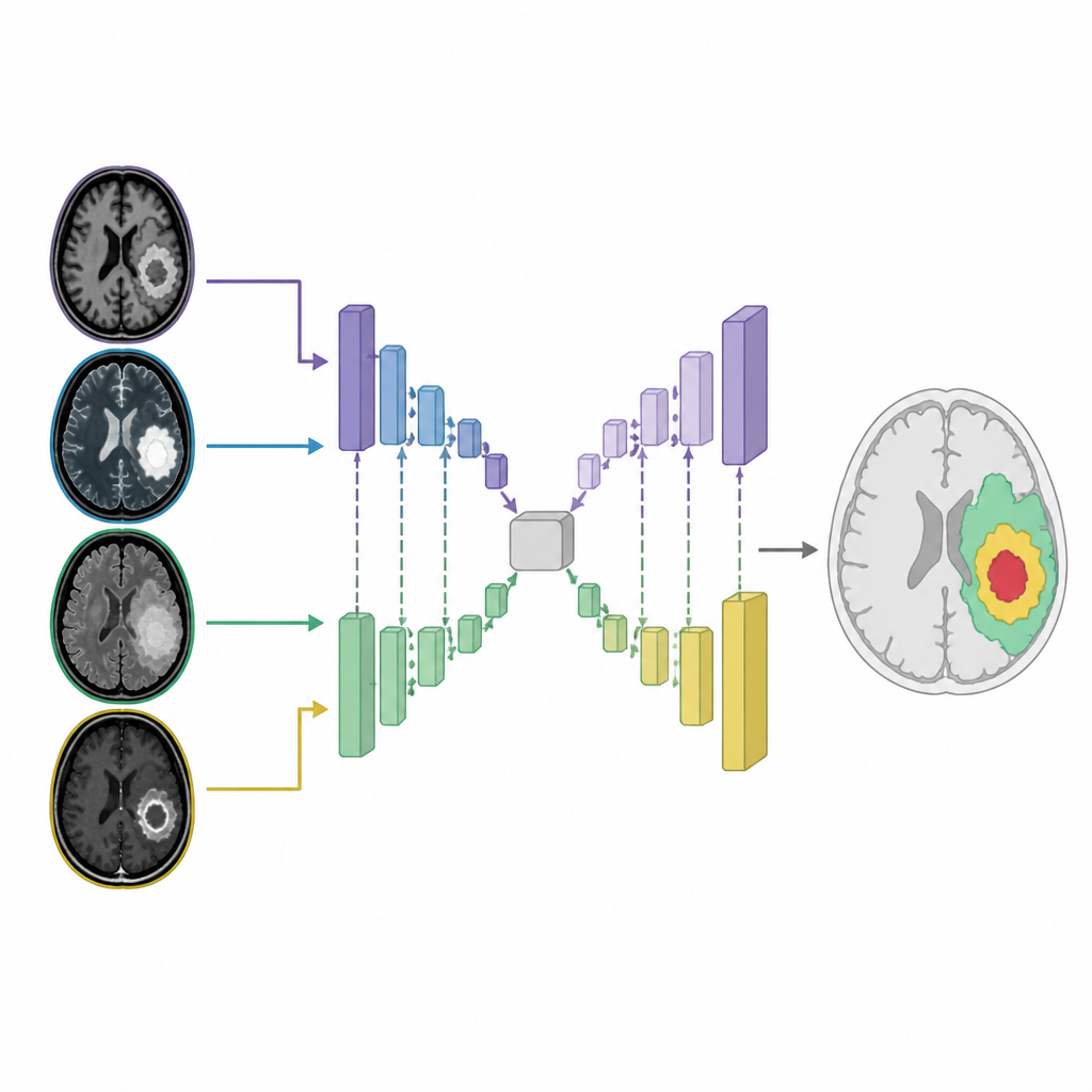 Figure 1. AI model turns multi-type brain MRI scans into clear 3D maps of tumor regions