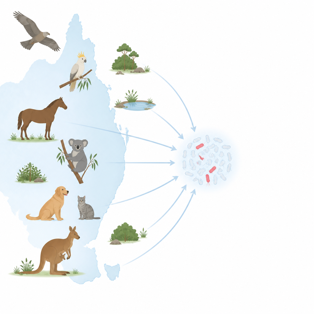 Figure 1. Con quale frequenza un batterio dannoso compare nella fauna selvatica australiana, negli animali da allevamento e negli animali domestici.