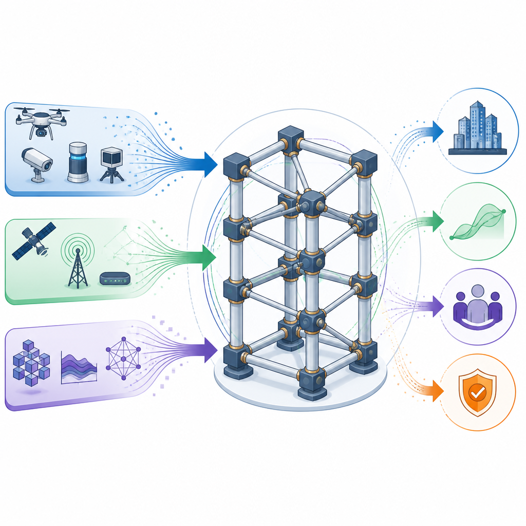 Figure 2. Wie Wahrnehmung, Vernetzung und Datenanalyse über Resilienz fließen, um Projektergebnisse zu verbessern.