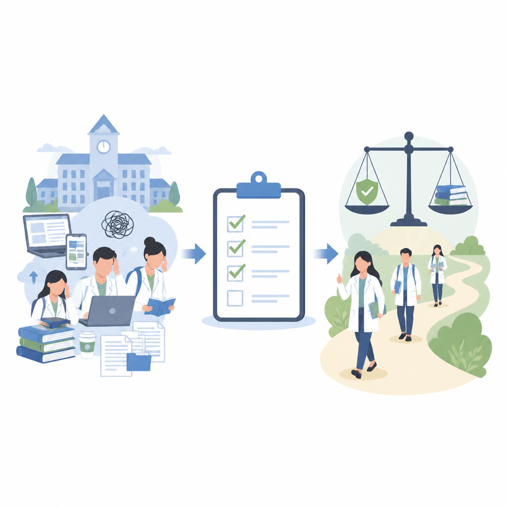 Figure 1. Dalla pressione degli studenti e la copiatura online al comportamento etico nella ricerca misurato con uno strumento di sondaggio semplice.