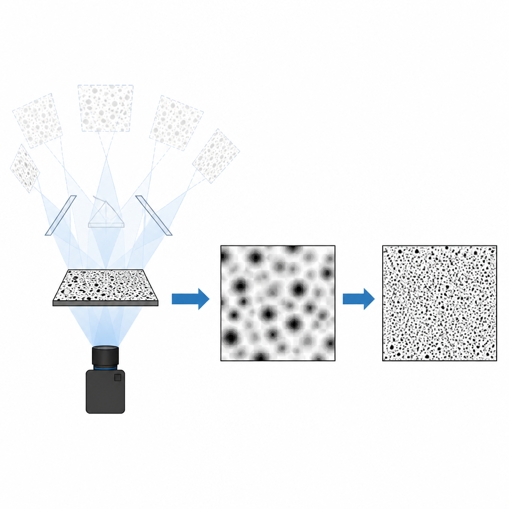 Figure 1. Le viste da una singola camera vengono migliorate così che le immagini a macchie sfocate tornino nitide per un tracciamento 3D del movimento accurato.