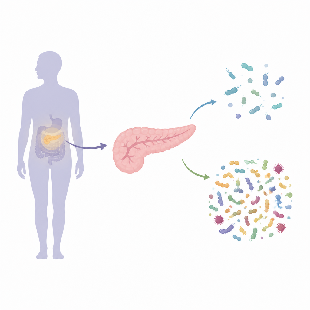 Figure 1. How different bacterial communities in the pancreas relate to two look alike pancreatic diseases.