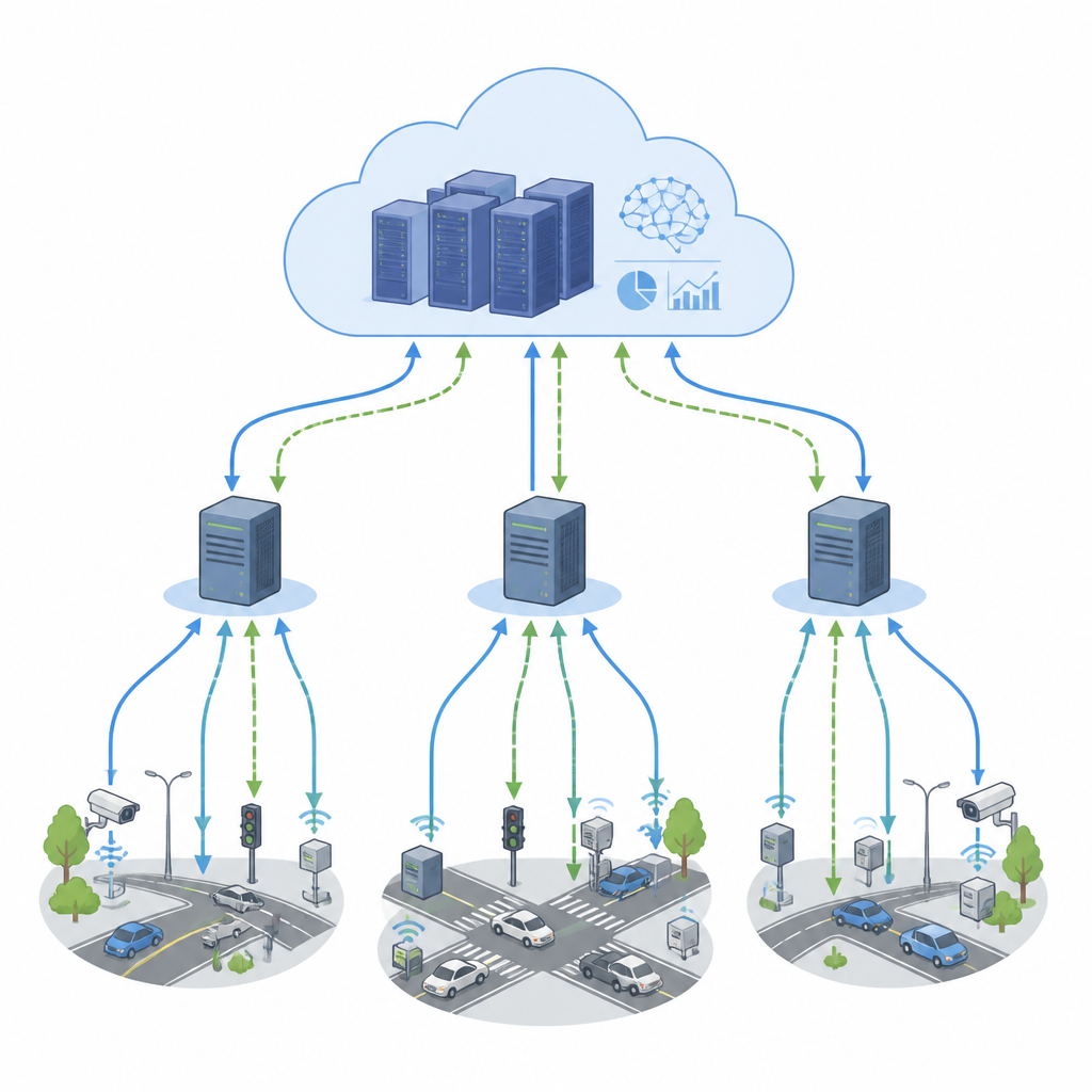 Figure 1. Hoe edge- en cloudmachines streamingwerk soepel delen zonder apps te vertragen