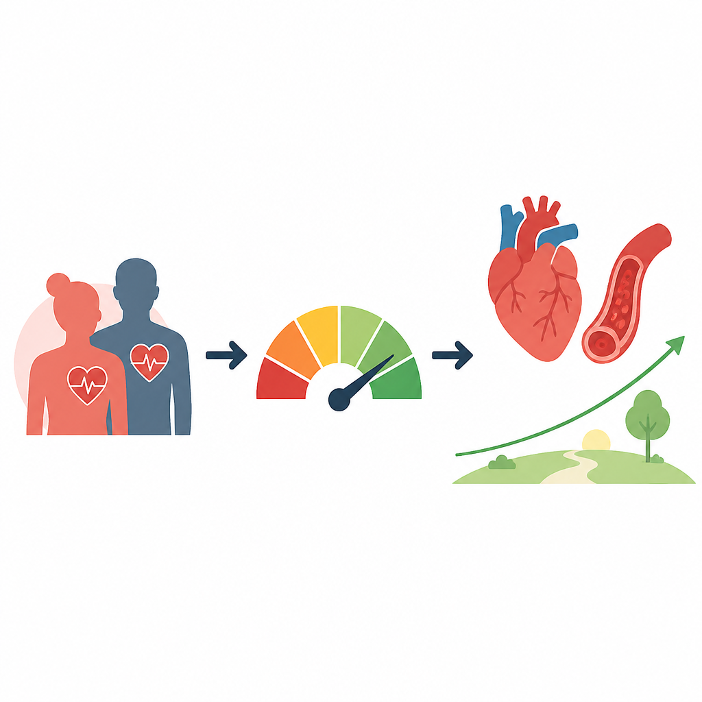 Figure 1. Hoe algemene voeding en immuungezondheid de langetermijnoverleving beïnvloeden bij mensen met hoge bloeddruk.