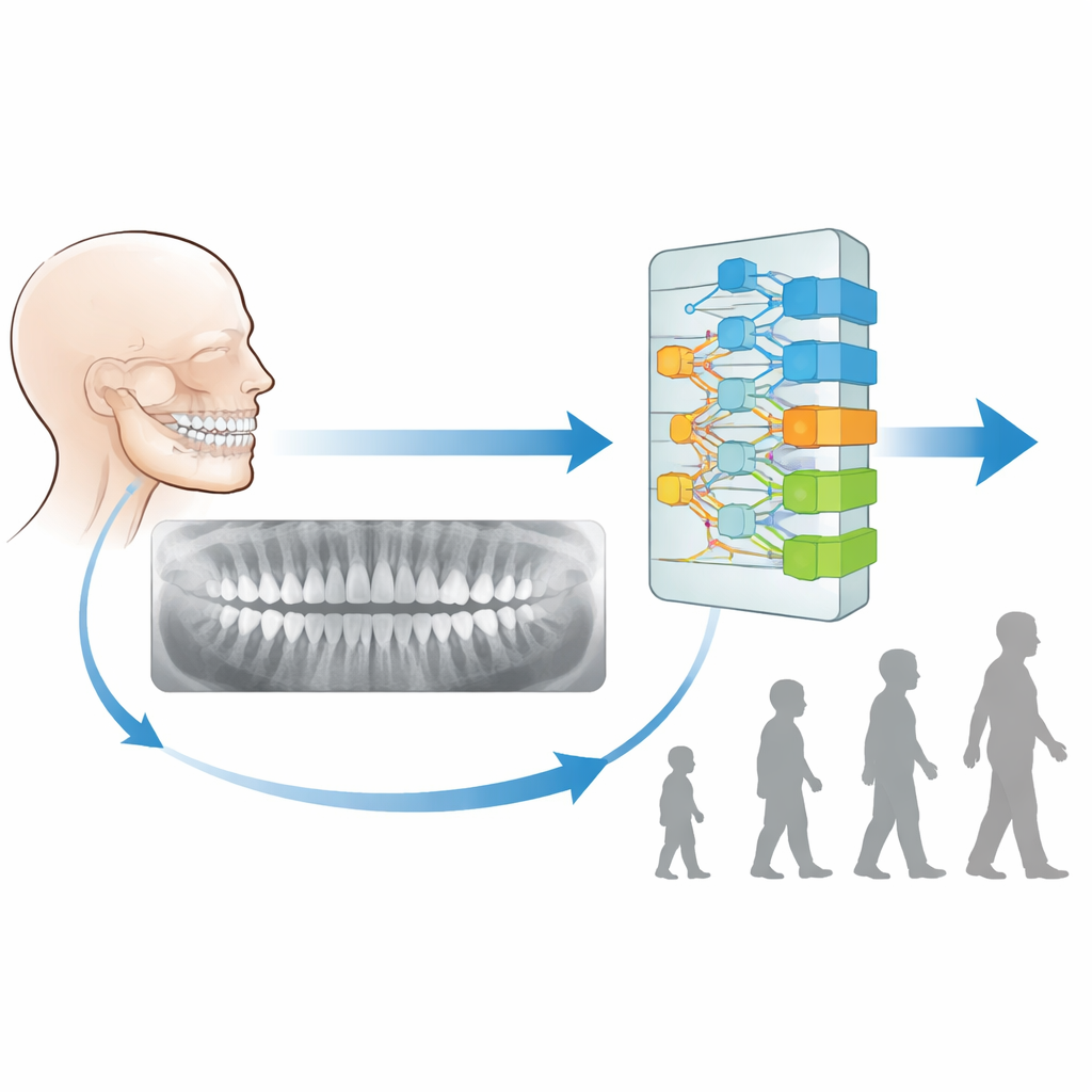 Figure 1. How patterns of treated and missing teeth on a dental X ray relate to a person’s stage of adult life.