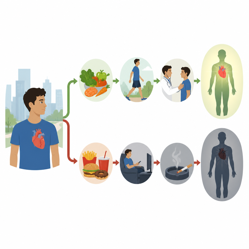 Figure 1. Beliefs about control guide young adults with heart defects toward healthier or riskier everyday lifestyles.