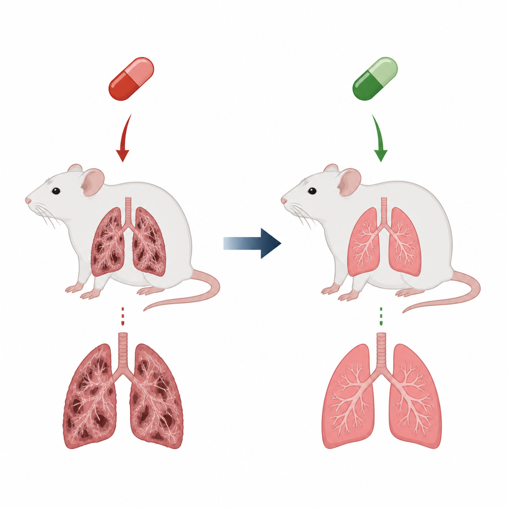 Figure 1. Hoe het ene medicijn ratlongen schaadt terwijl een ander helpt ze schoon en soepel te houden.