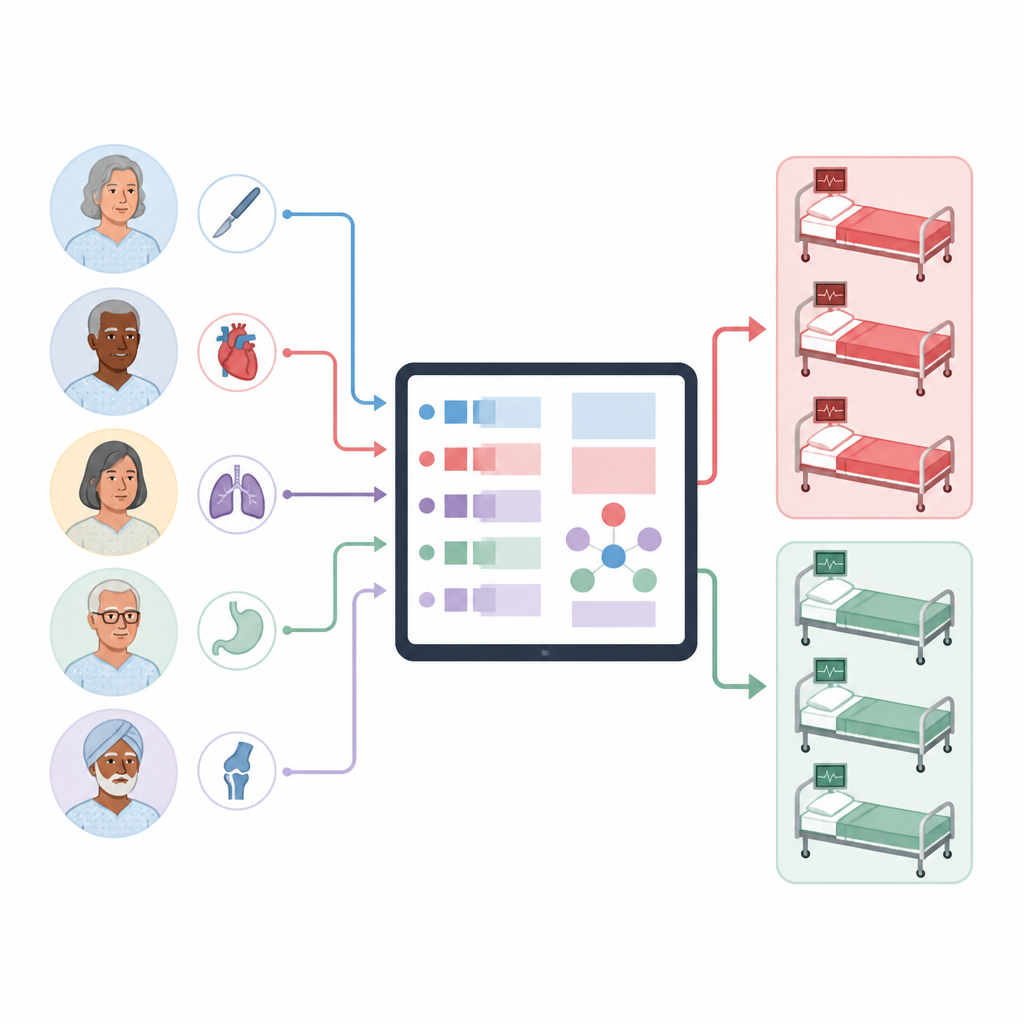 Figure 1. Computer model uses pre-surgery data to sort older emergency patients into higher and lower sepsis risk groups.