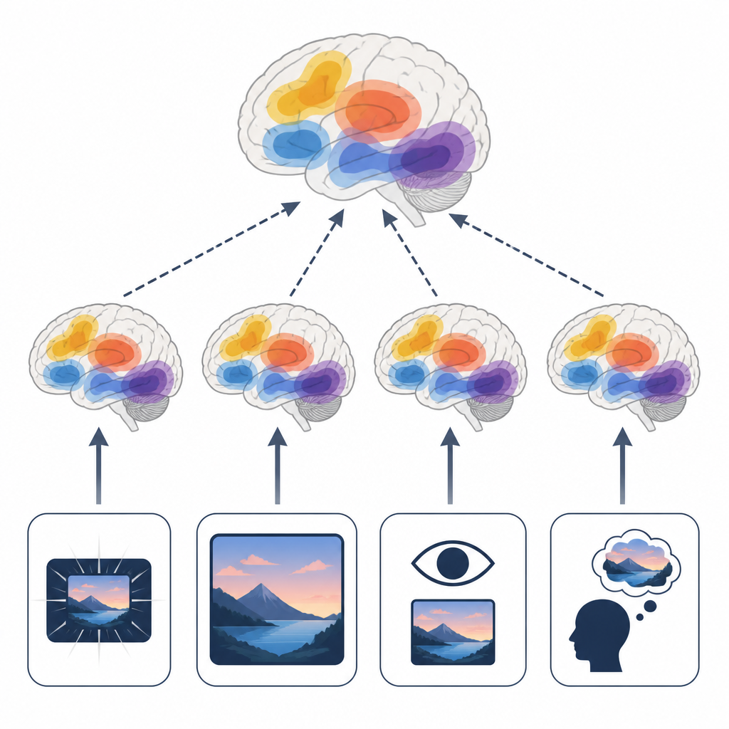 Figure 2. How brief and long looks at scenes, and different tasks, still produce similar brain activity for beautiful views.