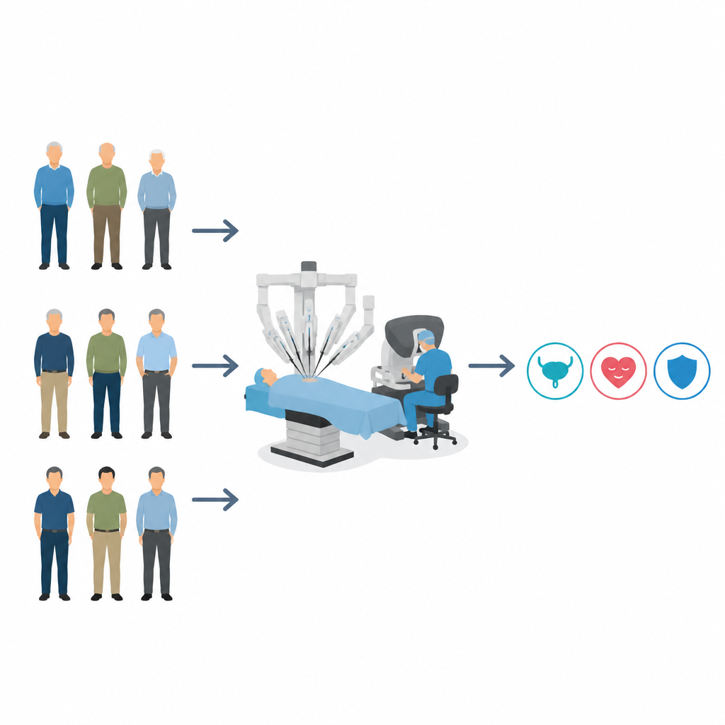Figure 1. Jak robotyczna operacja prostaty wpływa na jakość życia mężczyzn w różnych grupach wiekowych.