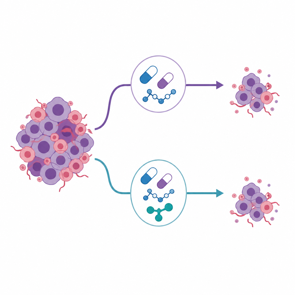 Figure 1. How blocking a DNA repair switch affects ovarian cancer treatment with existing drugs.