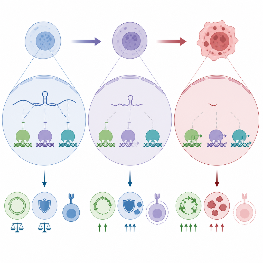 Figure 2. Was innerhalb von Leukämiezellen passiert, wenn die PCAT18-RNA-Bremse auf Wachstum entfernt wird