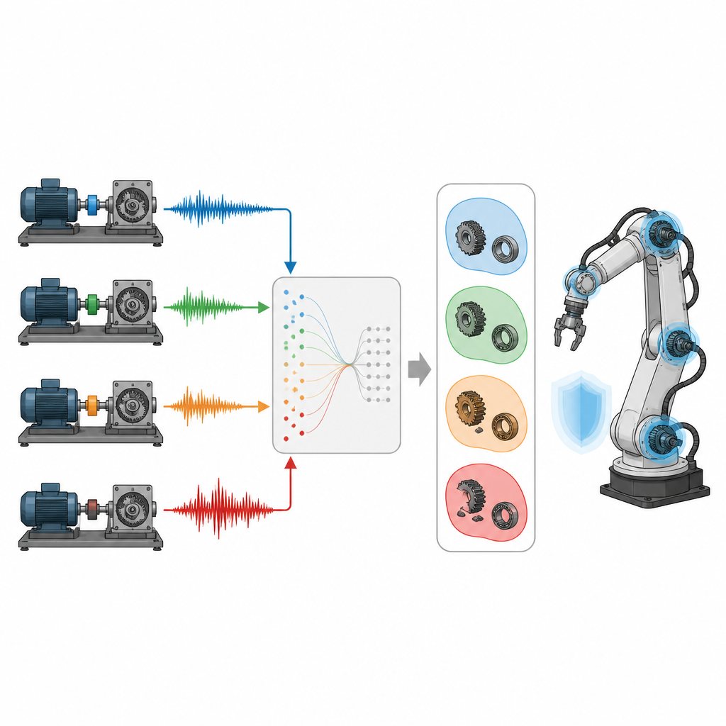 Figure 1. Gizli eklem hasarlarından korumak için çok sayıda test düzeneğinden arıza kalıplarını öğrenme.