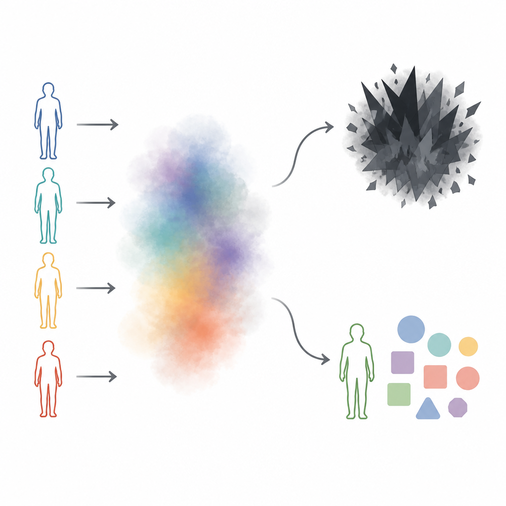 Figure 1. Hoe autistische kenmerken, onzekerheid en het benoemen van emoties samen dagelijkse angstniveaus vormgeven.