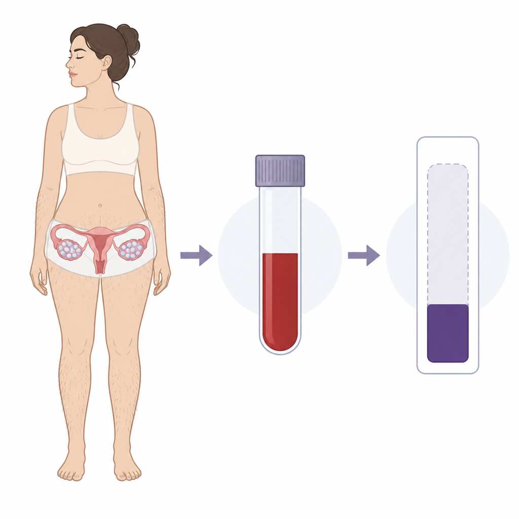 Figure 1. Livelli più bassi di una proteina di riparazione cellulare nel sangue sono collegati alla sindrome dell’ovaio policistico nelle donne.