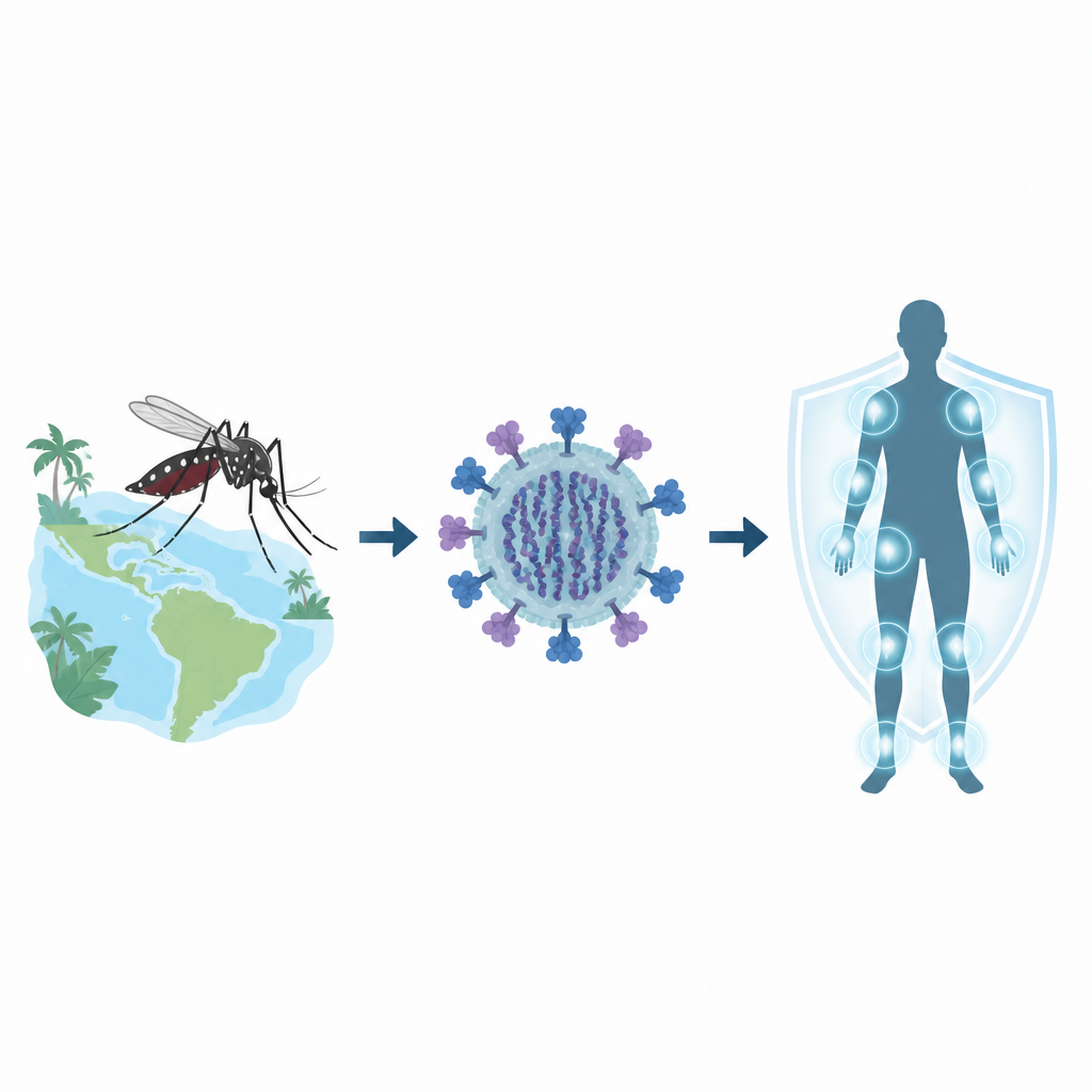 Figure 1. Dal virus chikungunya trasmesso dalle zanzare a un vaccino progettato al computer che mira a proteggere le persone nel mondo