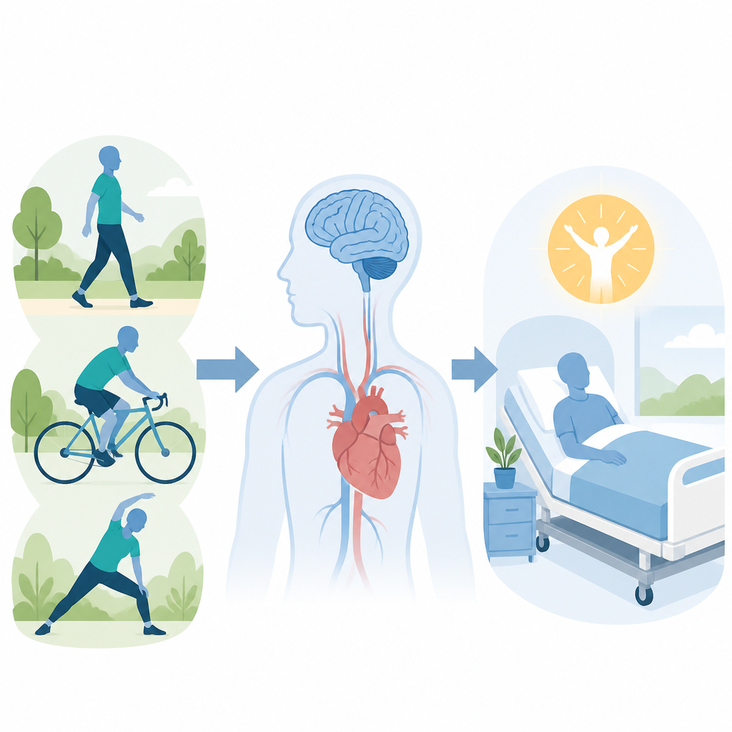 Figure 1. How everyday moderate movement before a stroke can support better emotional recovery afterward