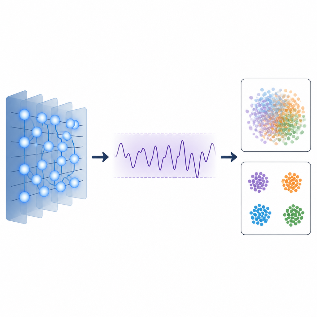 Figure 2. Misurare come un circuito quantistico reagisce a piccole variazioni produce un punteggio di caos che affina la classificazione delle immagini.