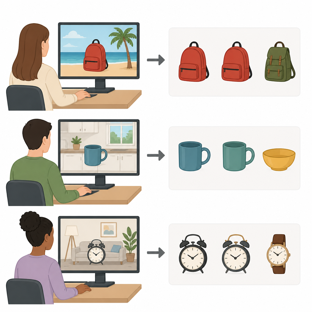 Figure 1. How focusing on scene context versus the object alone changes later memory for everyday items.
