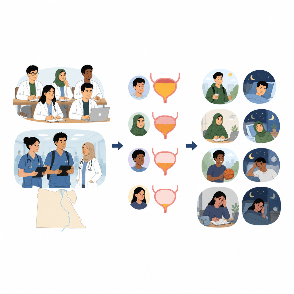 Figure 1. Wie Blasensymptome ägyptische Medizinstudierende und ihren Alltag beeinflussen.
